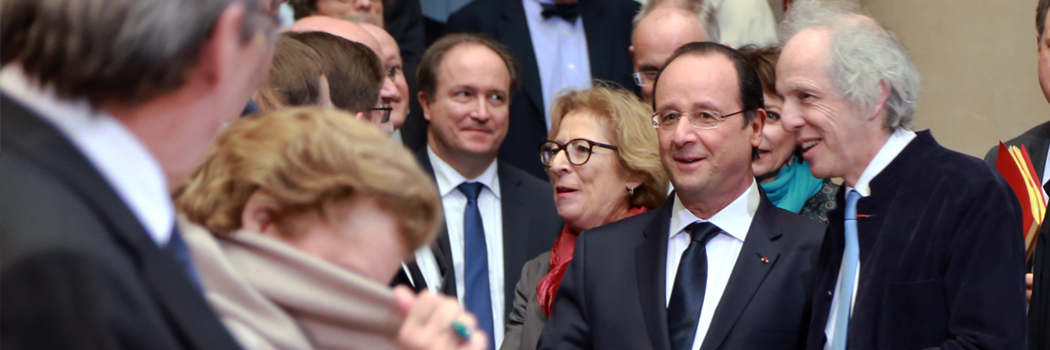 Visite du président François Hollande à l’Université de Strasbourg